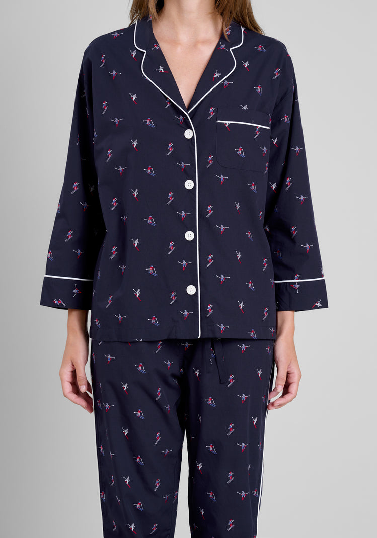 Marina Pajama Set in Skier Jacquard